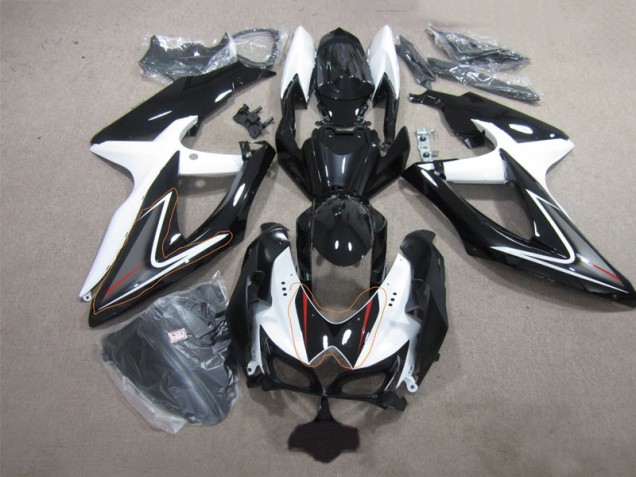 Buy 2008-2010 Black White Suzuki GSXR600 Replacement Fairings Canada