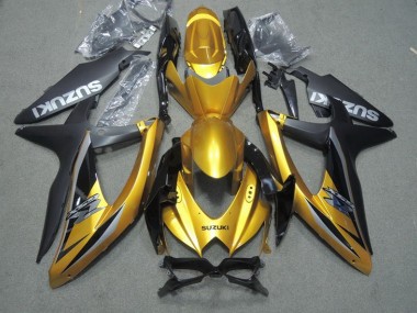 Buy 2008-2010 Black Gold Suzuki GSXR600 Motor Bike Fairings Canada