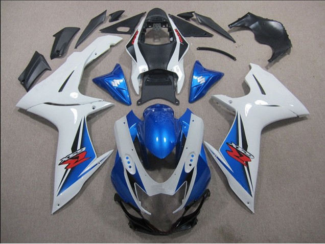 Buy 2011-2021 White Blue Suzuki GSXR600 Motorbike Fairing Kits Canada Buy 2011-2021 White Blue Suzuki GSXR600 Motorbike Fairing Kits Canada