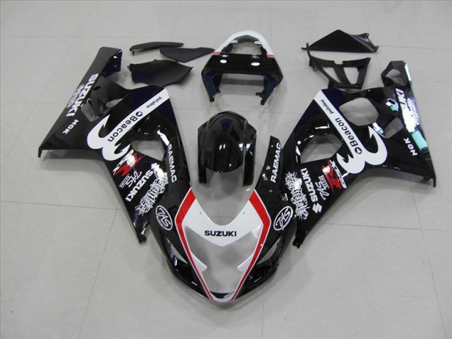 Buy 2004-2005 Black Red Beacon Suzuki GSXR750 Motorbike Fairings Canada